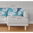 thumbnail image 5 of Sunflower Indoor/Outdoor Pillow in Blue White 18x18, 5 of 9