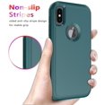 thumbnail image 5 of Diverbox for iPhone X Case/iPhone Xs Case [Shockproof] [Dropproof] [Tempered Glass Screen Protector ] Heavy Duty Protection Phone Case Cover for Apple iPhone X/XS (Dark Green), 5 of 7