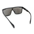 thumbnail image 4 of Color Mirror Rimless Y2K Mens Shield Plastic Sport Wrap Sunglasses Matte Black - Blue Mirror, 4 of 4