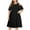 Black Womens Summer Dress, variant on USSUMA Dress for Women Wedding Guest, Women's Plus Size Cold Shoulder Knee-Length Dresses Elegant Mesh Neck Casual Dress Short Sleeve Summer Flowy Swing Sundress