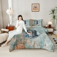 thumbnail image 4 of Homewish Floral Soldier Helmet Bedding Comforter Set 2pcs for Female Men Women,Retro Medieval Knight Twin Comforter Sets Microfiber,Vintage Rustic Flowers Breathable Bedding Set, 4 of 8