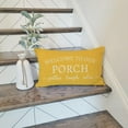 thumbnail image 5 of Welcome to Our Porch Stay Awhile Blue Farmhouse Decorative Throw Pillow Covers 18x18 Set of 2 Outdoor Porch Pillows Holiday Decorations Cushion Cases for Home Couch Front Porch Patio Decor, 5 of 6