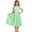 Green, variant on Gunia Teen Girls Formal Dress Elegant Long With Pleated Skirt Sleeveless Design Summer Occasions Party Wear Wedding Red Dress For Girls 7-12 Years