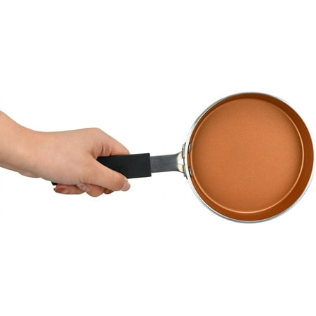 Bakken-Swiss 2-Piece Mini Nonstick Egg Pan & Omelet Pan &ndash; Egg Pan [5.5''] with Marble Coating Non-Stick, Skillet, Eco-Friendly &ndash;for Eggs Pancakes, for All Stoves - Non Toxic
