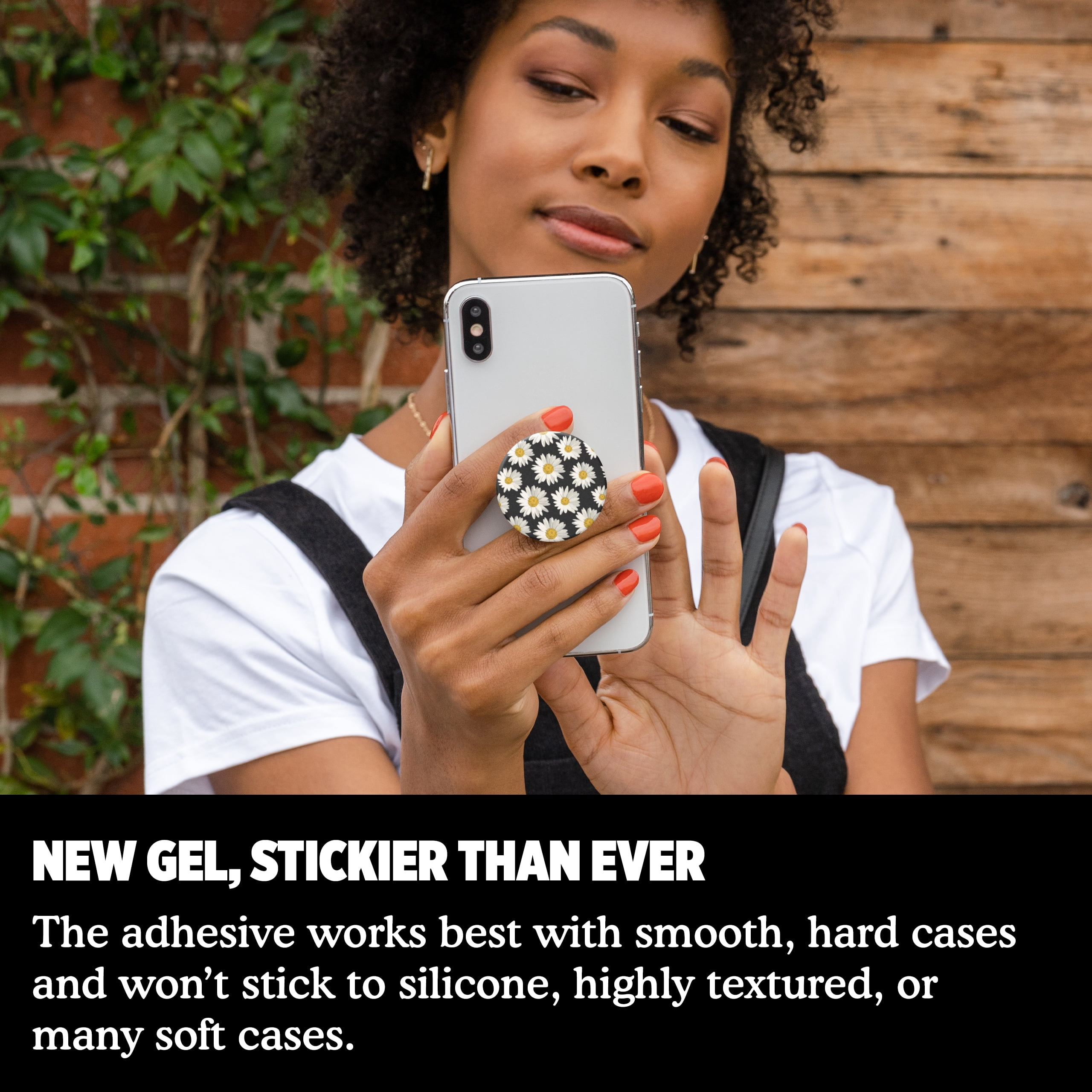 PopSockets Grip with Swappable Top for Cell Phones, PopGrip Daisies