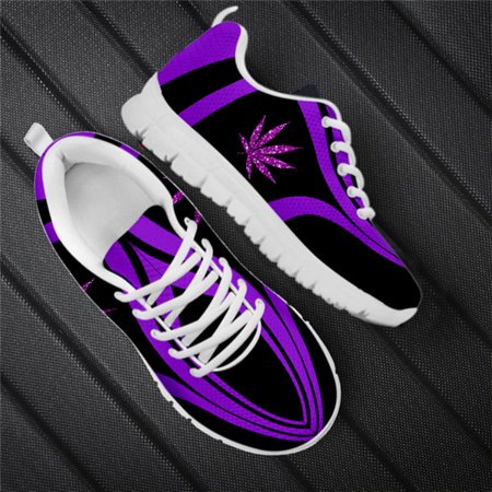 

Fashion 3D Green Weed Leaves Print Flats Jogging Shoes Men Casual Autumn/Spring Mesh Lace Up Sneakers Breathable Male Footwear