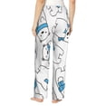 thumbnail image 3 of Pajama Pants Women, scarf bear Sweatpants Soft Sleep Lounge Pants, Casual PJ Bottoms Pants with Pockets, 3 of 5