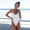 White, variant on IDALL One Piece Swimsuit Women Swim Suits for Women 2025 Women Swimwear Bikini One Piece Push-Up Padded Bathing Backless Beachwear Bathing Suit Womens Swimsuits White S
