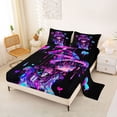 thumbnail image 2 of Erosebridal 3D Anime Girl Queen Sheet Sets,Watercolor Splashing Ink Bed Set For Kids 4pcs, 2 of 6