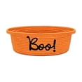 thumbnail image 3 of Halloween Basket 3D Embroidered BOO! Pumpkin Tote, Durable Polyester Candy Basket with Spooky Lettering for Party Decor, Gift Storage and More by OVFUIZ, 3 of 7