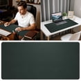 thumbnail image 1 of Klonfd Large Pad Desk Mat With Leaf Print For Home Gaming And Study 400x900mm Rubber Keyboard Pad Home & Pad Nice Edge Thick Desk Mat Laptop Slip, 1 of 6