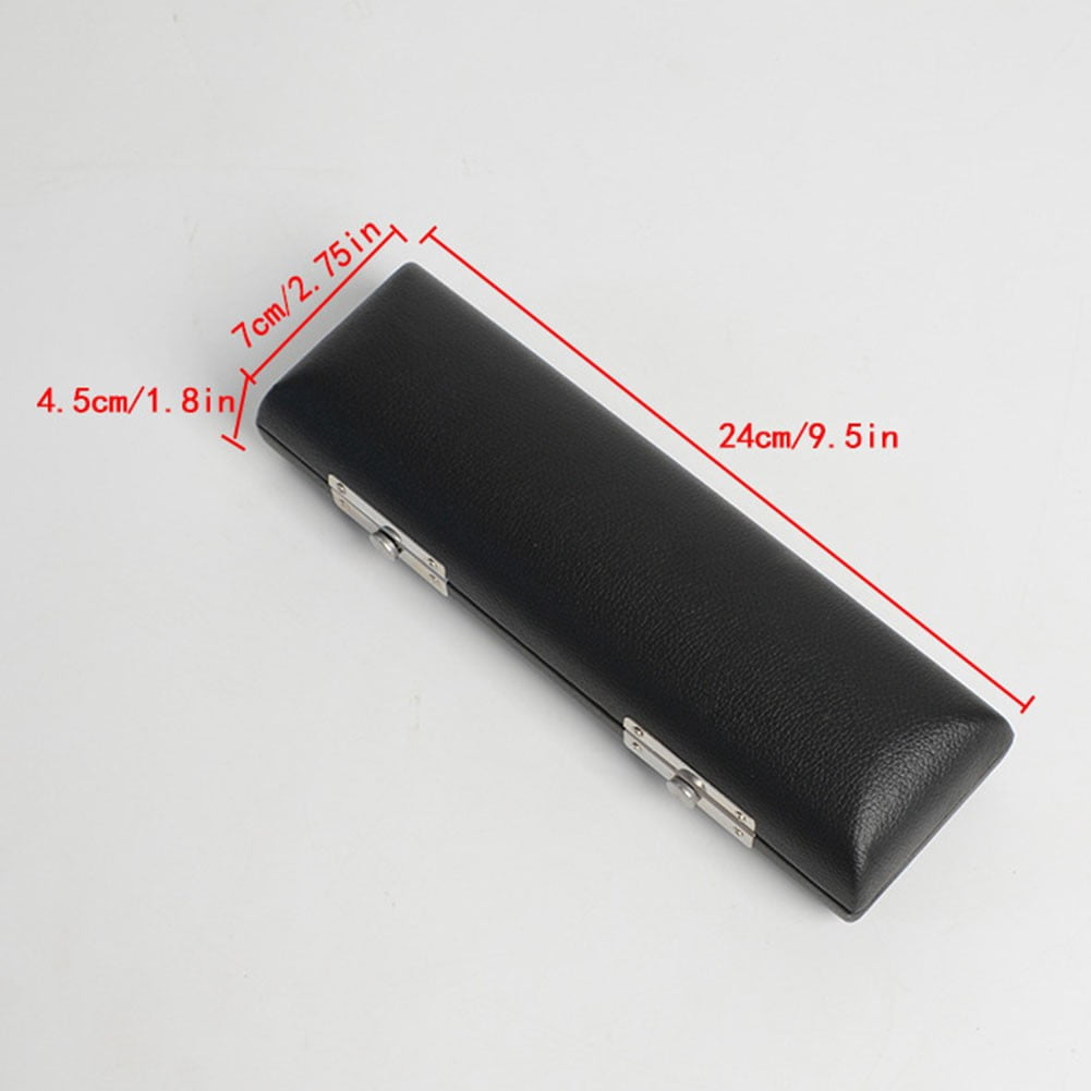 Gerich Lightweight and Compact Black Flute Case Stylish and Reliable PU Leather Bag