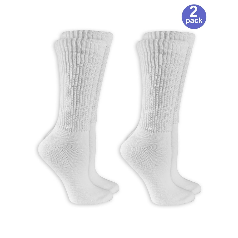 Dr. Scholl's Women's Diabetic and Circulatory Crew Socks 2 Pack