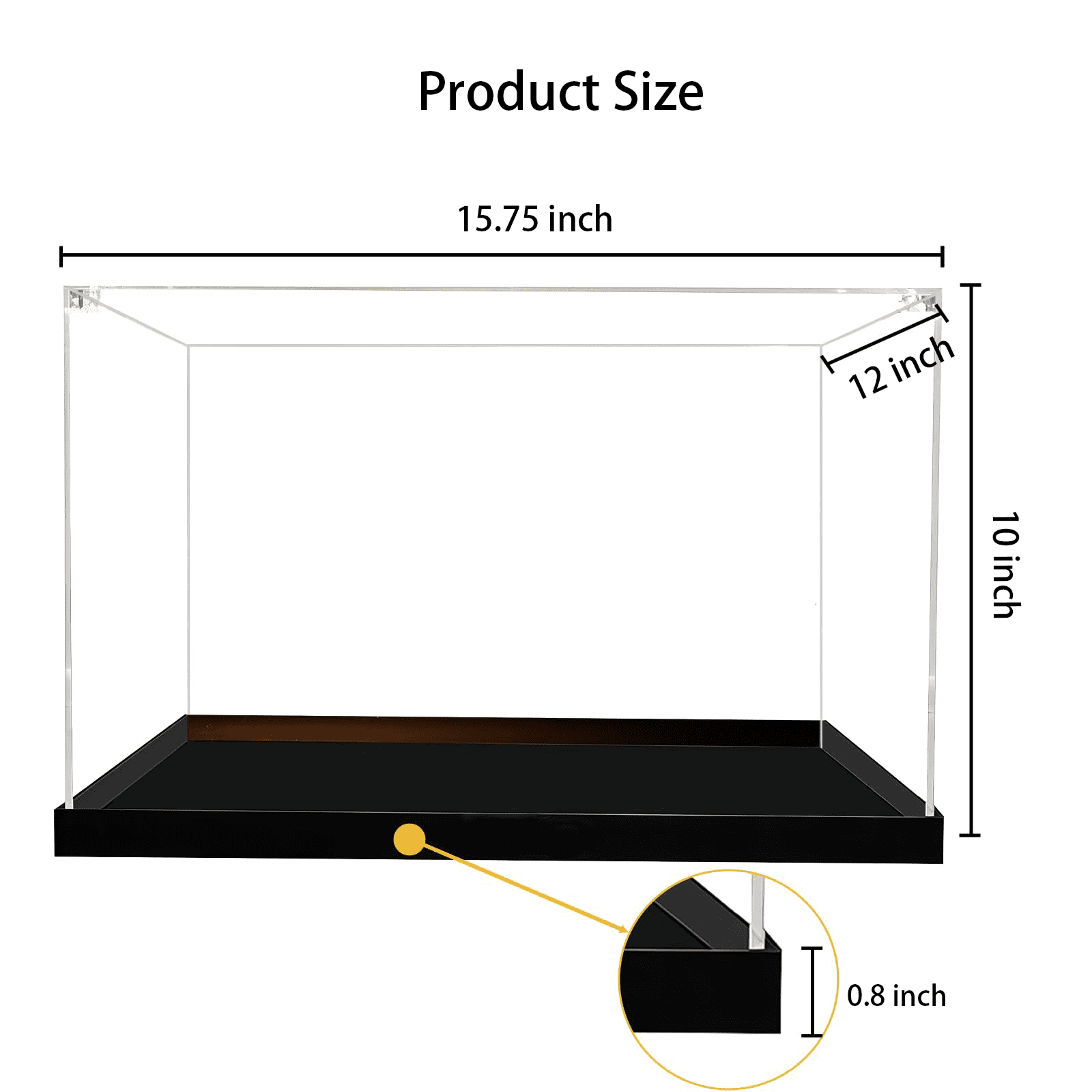 Acrylic Display Case for Lego 76419 for Lego Hogwarts Castle and Grounds - 3MM Thickened Collector's Clear Display Box - Dustproof, Sturdy.
