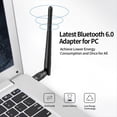 thumbnail image 2 of Adaptador USB Bluetooth 6.0 BT6.0, Receptor y Transmisor de Audio y Música Inalámbrico A2DP/AAC/ para PC, Ratón y Teclado., 2 of 5