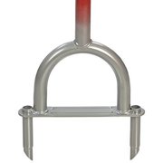 Garden Weasel Core Lawn Aerator - Comfort Grip Handle, Carbon Steel - Red