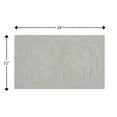 thumbnail image 2 of Knightsbridge Tuft Twisted 220 GSF Non Skid Back Bath Rug 21 x 34 - Ivory, 2 of 4