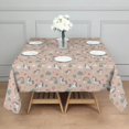 thumbnail image 3 of Brown Cartoon Unicorn Rainbow Cloud Heart Pattern Square Tablecloth,Waterproof Square Table Cover,Wipeable Spillproof Washable Table Cover for Home Kitchen Party Decor 42"X42"(107x107cm), 3 of 6