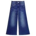 thumbnail image 1 of KIDSCOOL SPACE Girls Flare Jeans,Little Big Girl High Stretch Wide Leg Denim Pants,Blue,10-11 Years, 1 of 6
