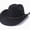 Black, variant on Men's Cowboy Hat Lightweight Solid Color Soft Comfort Fall Daily Casual Hat