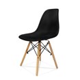 thumbnail image 3 of Set de 4 Sillas Modernas Idea Nuova Eames Minimalista color Negro, 3 of 11