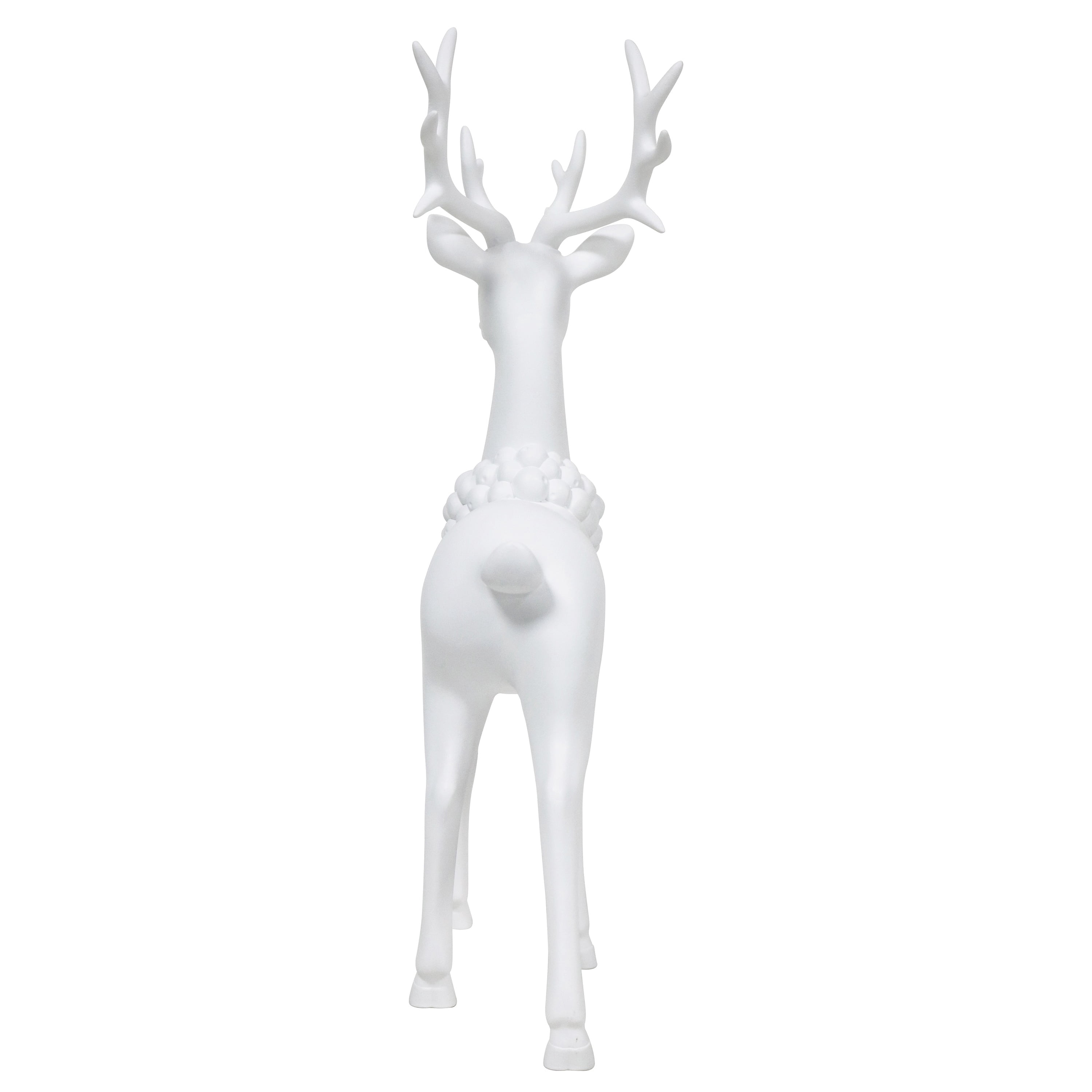 Blow Mold Standing Deer Christmas Decoration, White, 17", by Holiday Time