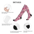 thumbnail image 5 of Lsque Cute Girl Pattern Sport Compression Socks for Men & Women 15-20 mmHg Knee High Nurse Pregnant Running Medical and Travel Athletic, 5 of 6