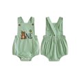 thumbnail image 2 of RUINIXCW Baby Boy First Birthday Outfit 1st Birthday One Years Old Clothes Summer Fall Romper Overalls Animal Embroidery Sleeveless Bodysuit Jumpsuit, 2 of 10