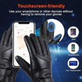 thumbnail image 3 of Guantes calefactables, guantes calefactores recargables, guantes cálidos con pantalla táctil de invierno para mujeres y hombres, guantes calefactores USB con pantalla táctil impe, 3 of 5