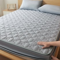 HBBKVI Eazy Care Fitted Bed Sheets, Floral Patterned Solid Bed Sheets for Home Hotel Apartment School, Comfy Wrinkle-Resistant Bed Sheets Gray