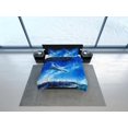 thumbnail image 4 of Ropa de cama ballena voladora funda nórdica azul cielo, juego de cama galaxia full king queen, 4 of 4
