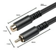 thumbnail image 3 of Cable De Extensión De Audio Y Vídeo Cable de extensión RCA macho a hembra Carcasa de aleación de aluminio Cable RCA macho a hembra, 3 of 8