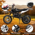 thumbnail image 3 of Gpower 49cc Dirt Bike for Kids 6–15, 2-Stroke Gas-Powered Mini Bike, 1-Seater, Black, 3 of 12