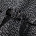 thumbnail image 5 of Dovford Mens Vintage Tweed Suit Vest V Neck Casual Wool Waistcoat for Wedding Groomsmen, 5 of 7