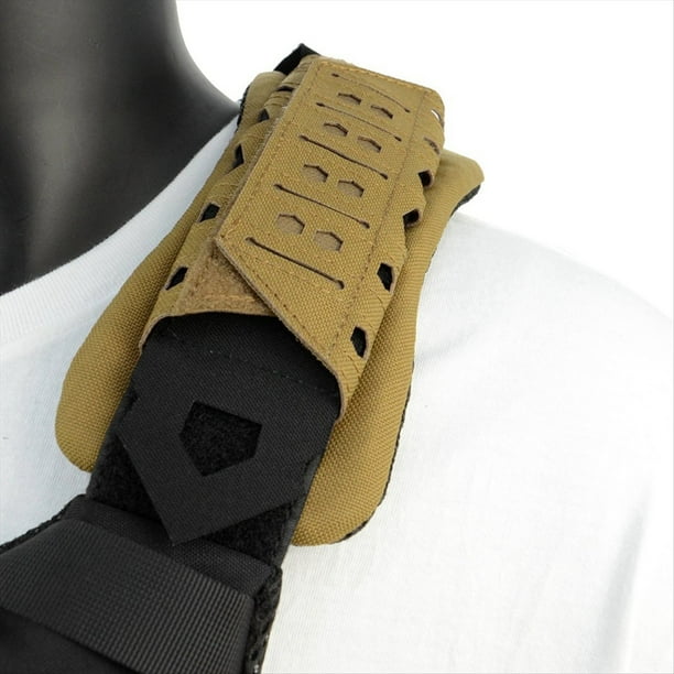 Hombreras Chaleco Transpirable Hombreras Acolchado de Hombros Almohadillas Antideslizantes Almohadillas para Correas de Hombro Al Aire Libre (Amarillo Barro)
