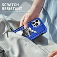 thumbnail image 7 of Petocase for iPhone 13 Pro Max Case,Heavy Duty Full Body Rugged Shockproof Kickstand with 360° Ring Holder Support Car Mount Phone Cover for iPhone 13 Pro Max,Blue, 7 of 7