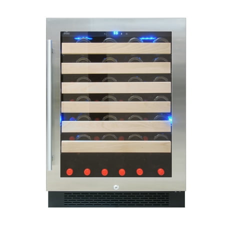 Vinotemp - 54-Bottle Wine Cooler - Silver