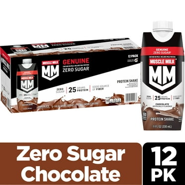 Muscle Milk Genuine Protein Shake, Chocolate, 11 fl oz Carton, 12 Pk