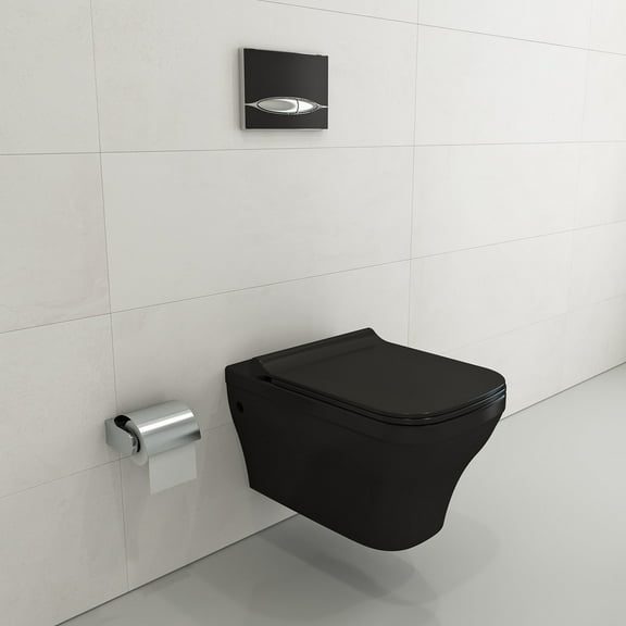 BOCCHI 1304-004-0129 Firenze Wall-Hung Toilet Bowl In Matte Black