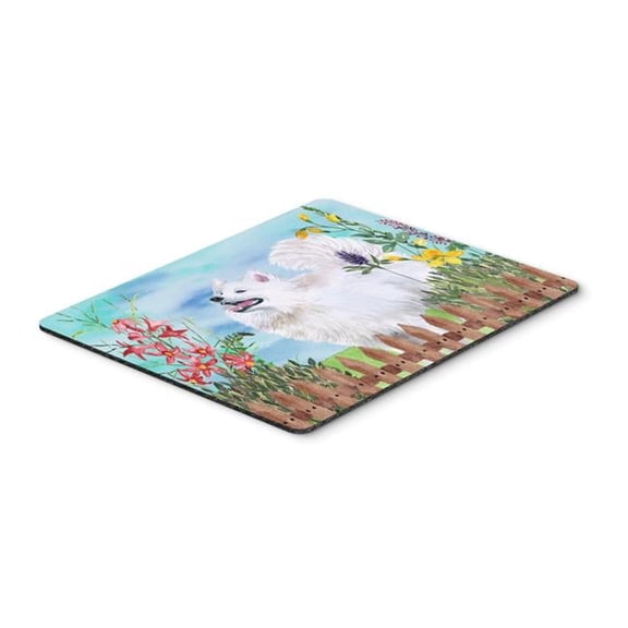 Carolines Treasures Samoyed Spring Mouse Pad - Hot Pad or Trivet