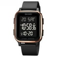 thumbnail image 2 of yeacher Modern Black Square Men's Electronic Watch with Multi-Function Features for Students, 2 of 6