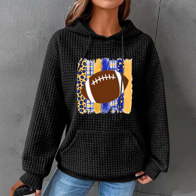 Amzcrzy Chandails en Molleton pour Femmes Manches Longues Mode Chandail Col Rond Manches Longues Blouse Confortable Chandails en Molleton pour Femmes Chandails en Molleton et Chandails à Capuchon TG