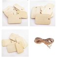 thumbnail image 3 of Pack of 100 wooden tags with jute string, 3 of 4
