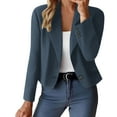 thumbnail image 7 of Sevevn Cardigan Sweaters for Women Women‘s’ Solid Color Long Sleeve Jackets Business Casual Cardigan Fashion Blazer Suit Coat New Year Savings Navy S, 7 of 7