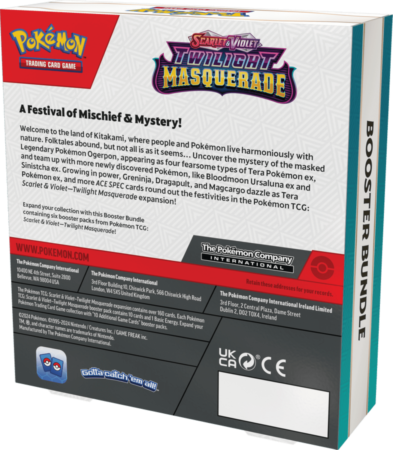 Pokmon, TCG Booster Bundle, SV6 Twilight Masquerade, 6 packs - Walmart.com