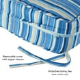 thumbnail image 4 of Greendale Home Fashions Outdoor 2-Piece Reversible Deep Seat Cushion Set, Sapphire Stripe, 4 of 8