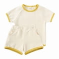 thumbnail image 2 of WELOIJEVBE Boys 2 Piece Set Athletic Toddler Boys Spring Summer Short Sleeve T-Shirt and Shorts Boys' Clothing Sets 2-3 Years, 2 of 8