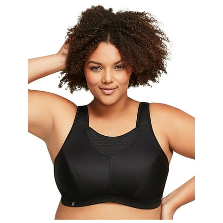 

Glamorise Full Figure Plus Size No-Bounce Camisole Elite Sports Bra Wirefree #1067