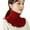 Wine Red, variant on Women Fake Scarf High Collar Ribbed Texture Ruffle Trim Solid Color Knitting Collar Autumn Winter Thickened Warm False Collar