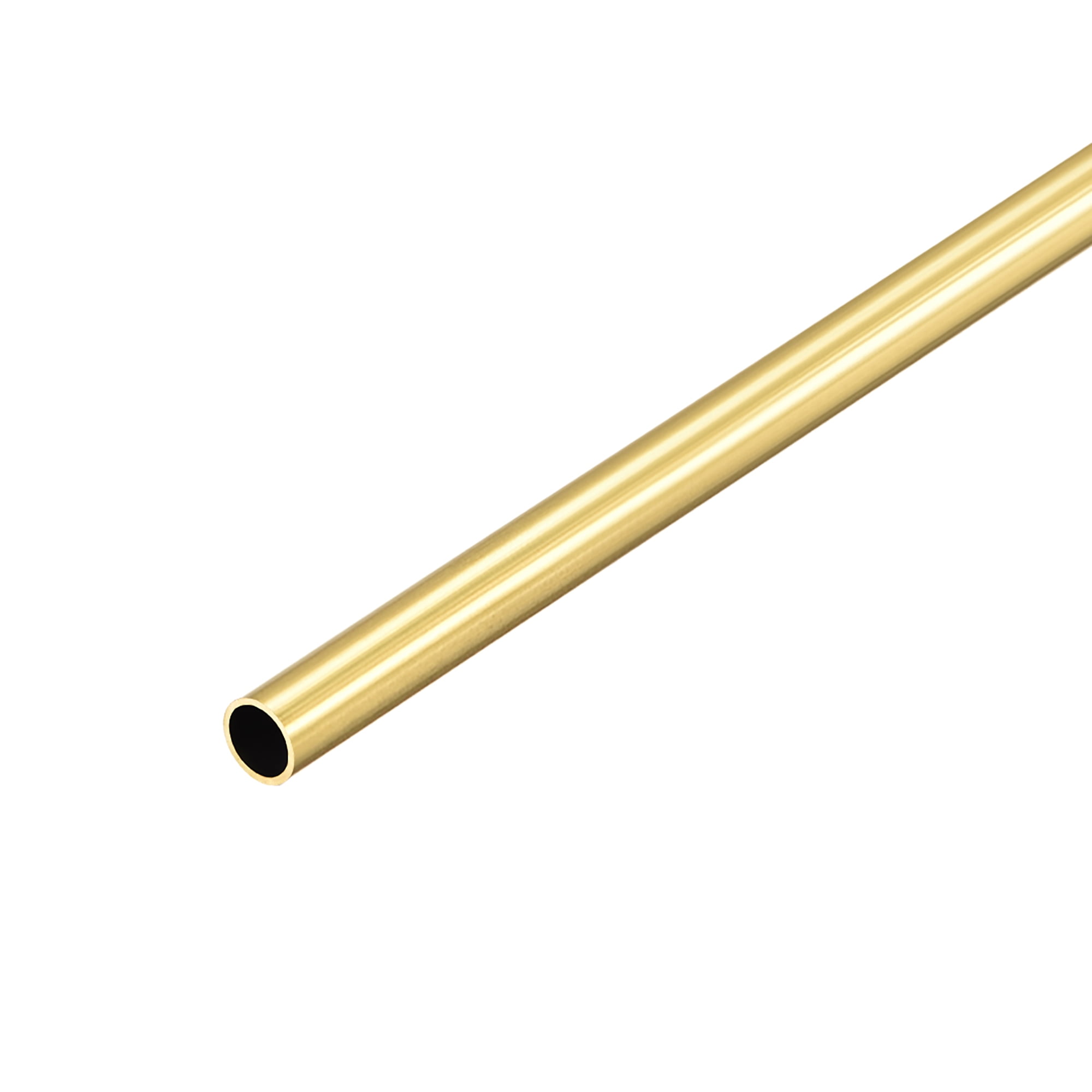 Brass Round Tube 6mm OD 0.5mm Wall Thickness 300mm Length Seamless